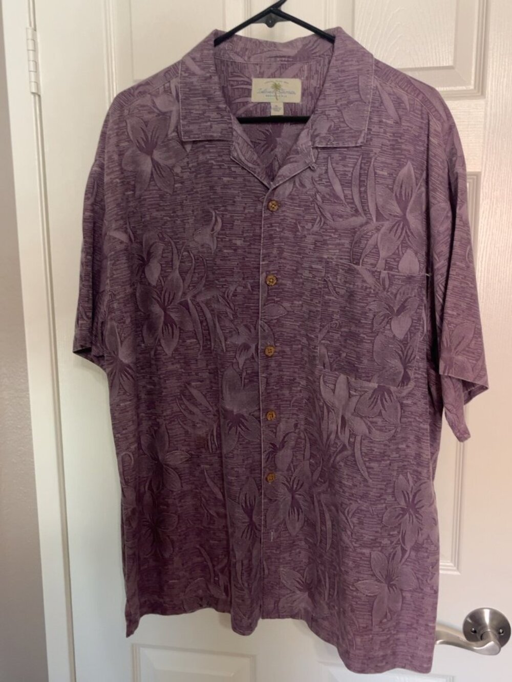 Island Shores Men’s XL 100% Silk Hawaiian Shirt